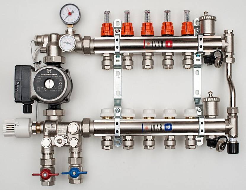 Коллектор для тёплого пола: виды и критерии выбора