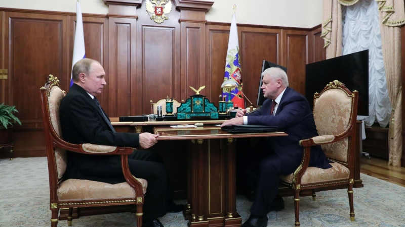 Миронов заявил, что СРЗП готова выдвинуть Путина на выборах-2024