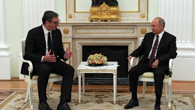 Переговоры Путина и Вучича завершились, они длились один час