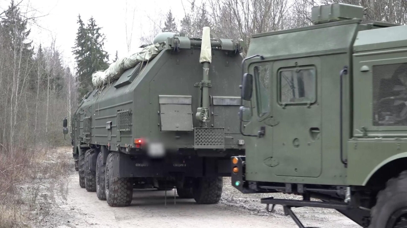 Подвижный грунтовый ракетный комплекс Орешник в Белоруссии