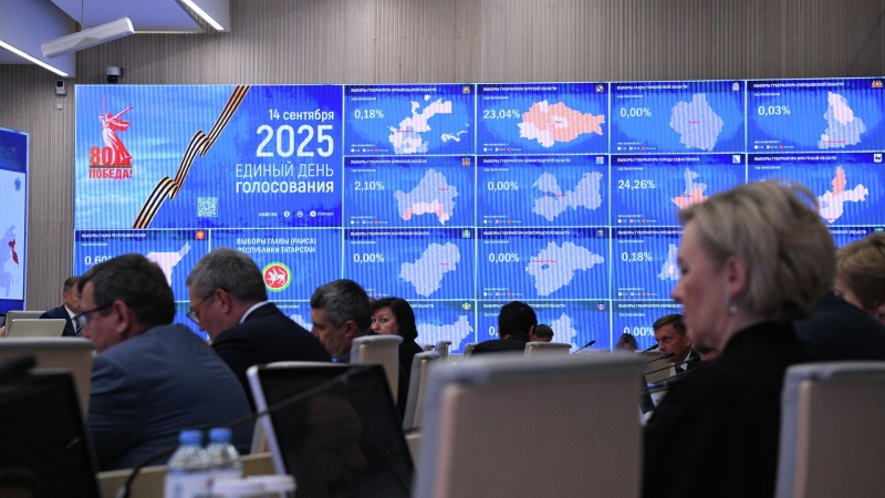 Работа информационного центра ЦИК РФ