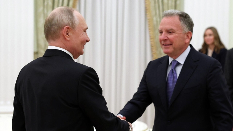 Встреча президента Владимира Путина и спецпосланника президента США Стивена Уиткоффа