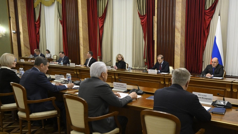 Премьер-министр Михаил Мишустин встретился с представителями думской фракции Единая Россия. 26 января 2026