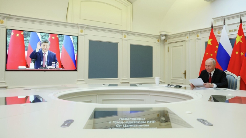 Видеоконференция Путина с Си Цзиньпином